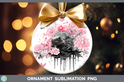 GorgeousWoodland Pink Drips Ornament design.