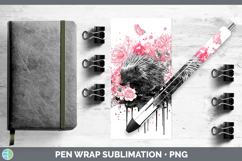 GorgeousWoodland Pink Drips Pen Wrap design.