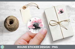 GorgeousWoodland Pink Drips Stickers design.