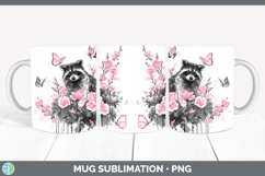 GorgeousWoodland Pink Drips Mug Wrap design.