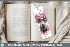 GorgeousWoodland Pink Drips Bookmark design.