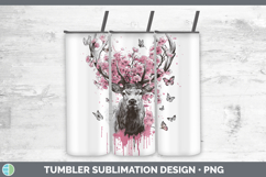 GorgeousWoodland Pink Drips Tumbler design.