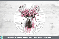 GorgeousWoodland Pink Drips Wind Spinner design.