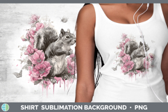 GorgeousWoodland Pink Drips Shirt design.