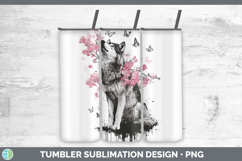 GorgeousWoodland Pink Drips Tumbler design.
