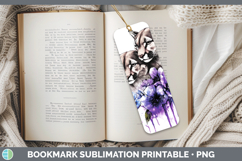 GorgeousWoodland Purple Drips Bookmark design.