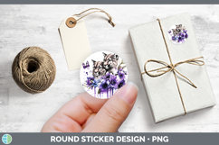 GorgeousWoodland Purple Drips Stickers design.