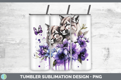 GorgeousWoodland Purple Drips Tumbler design.