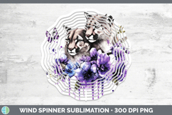 GorgeousWoodland Purple Drips Wind Spinner design.