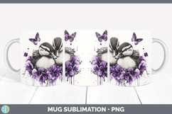 GorgeousWoodland Purple Drips Mug Wrap design.