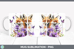 GorgeousWoodland Purple Drips Mug Wrap design.