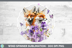 GorgeousWoodland Purple Drips Wind Spinner design.