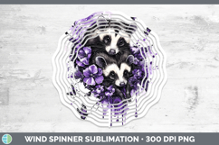 GorgeousWoodland Purple Drips Wind Spinner design.