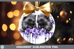 GorgeousWoodland Purple Drips Ornament design.