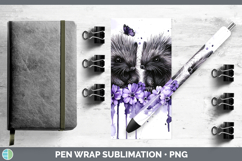 GorgeousWoodland Purple Drips Pen Wrap design.