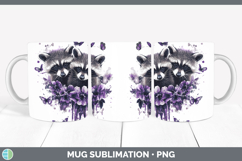 GorgeousWoodland Purple Drips Mug Wrap design.