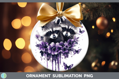 GorgeousWoodland Purple Drips Ornament design.