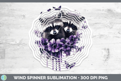 GorgeousWoodland Purple Drips Wind Spinner design.