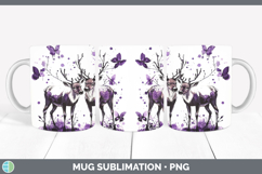 GorgeousWoodland Purple Drips Mug Wrap design.