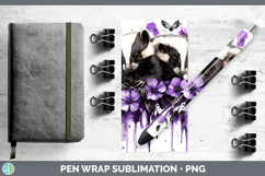 GorgeousWoodland Purple Drips Pen Wrap design.