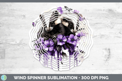 GorgeousWoodland Purple Drips Wind Spinner design.