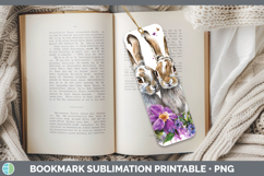 GorgeousWoodland Purple Drips Bookmark design.
