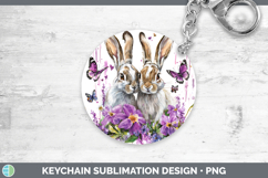 GorgeousWoodland Purple Drips Keychain design.