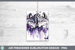 GorgeousWoodland Purple Drips Air Freshener design.