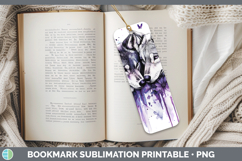 GorgeousWoodland Purple Drips Bookmark design.