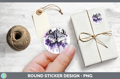 GorgeousWoodland Purple Drips Stickers design.