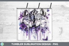 GorgeousWoodland Purple Drips Tumbler design.