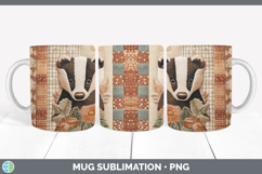 GorgeousWoodland Quilted Patchwork Mug Wrap design.