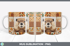 GorgeousWoodland Quilted Patchwork Mug Wrap design.