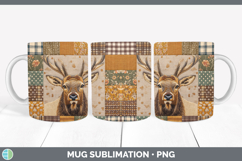 GorgeousWoodland Quilted Patchwork Mug Wrap design.
