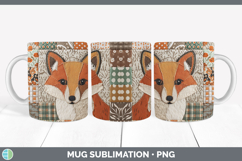 GorgeousWoodland Quilted Patchwork Mug Wrap design.