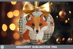 GorgeousWoodland Quilted Patchwork Ornament design.