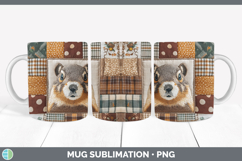 GorgeousWoodland Quilted Patchwork Mug Wrap design.