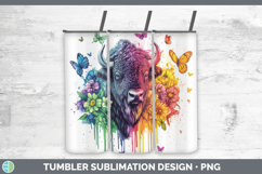 GorgeousWoodland Rainbow Splash Tumbler design.