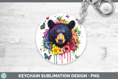 GorgeousWoodland Rainbow Splash Keychain design.