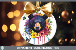 GorgeousWoodland Rainbow Splash Ornament design.