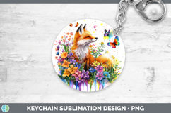 GorgeousWoodland Rainbow Splash Keychain design.