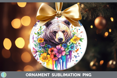 GorgeousWoodland Rainbow Splash Ornament design.