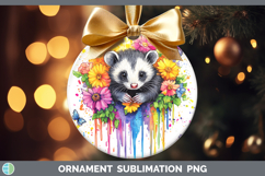 GorgeousWoodland Rainbow Splash Ornament design.