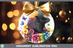 GorgeousWoodland Rainbow Splash Ornament design.