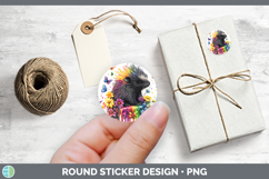GorgeousWoodland Rainbow Splash Stickers design.