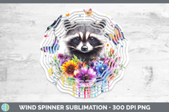 GorgeousWoodland Rainbow Splash Wind Spinner design.