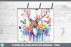 GorgeousWoodland Rainbow Splash Tumbler design.