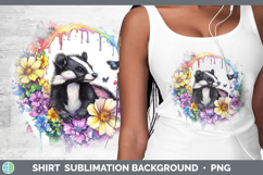 GorgeousWoodland Rainbow Splash Shirt design.