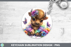 GorgeousWoodland Rainbow Summer Keychain design.