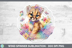 GorgeousWoodland Rainbow Summer Wind Spinner design.